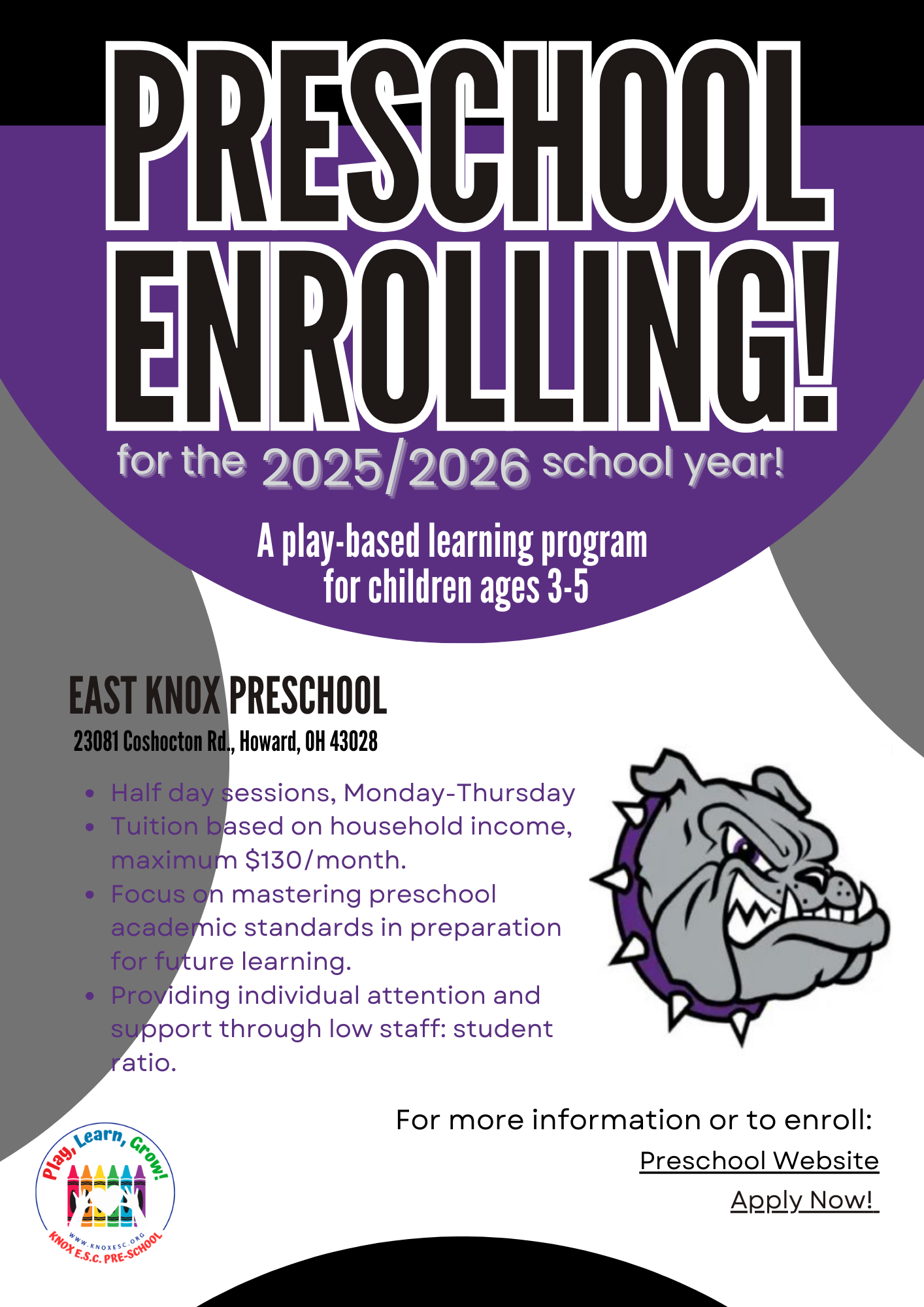 Preschool Flyer for School year. Preschool Flyer for School year.